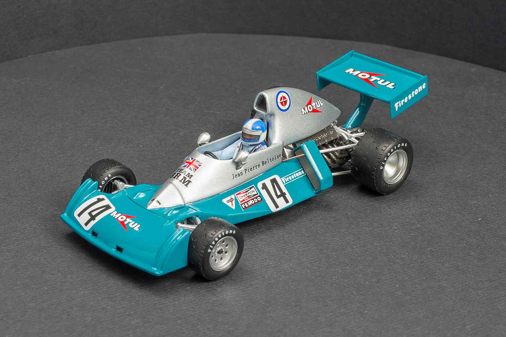 侵攻■スパークモデル 1/43 1974 BRM P201 #37 F.ミゴール オランダGP レーシングカー